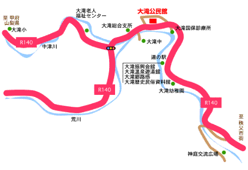 大滝公民館 地図