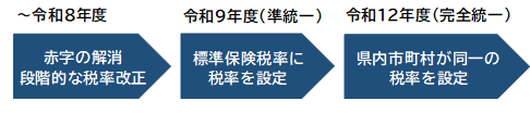 保険税水準統一のスケジュール